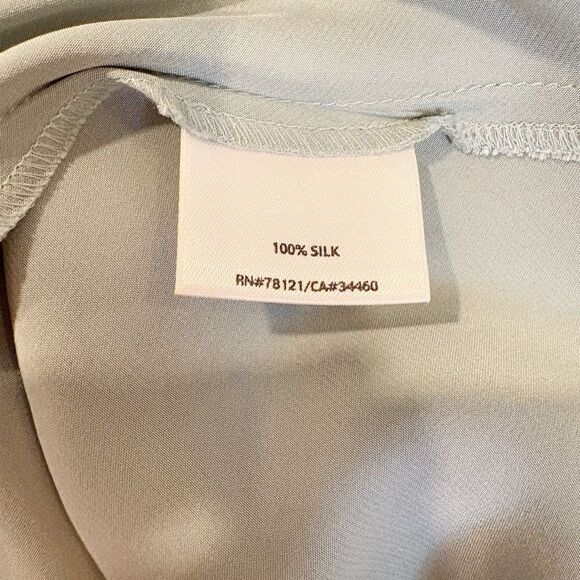 Eileen Fisher 100% Silk Tank Top Blouse Size 2X Green - Picture 6 of 6